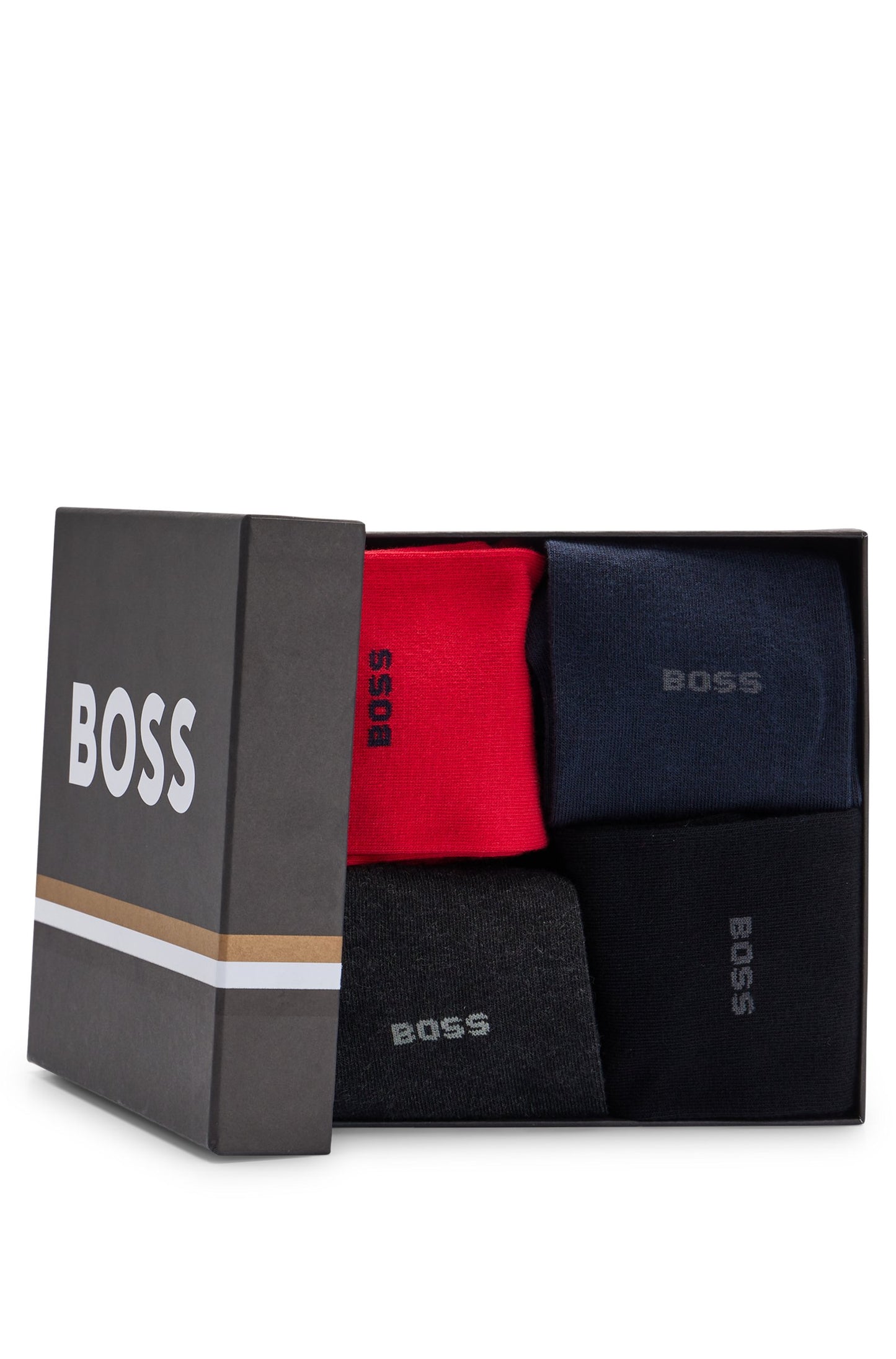 Boss 4 Pack Of Socks In A Cotton Blend