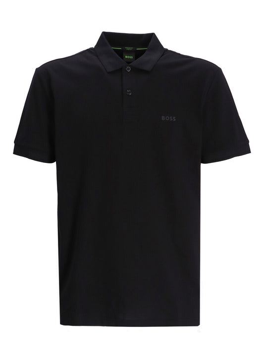 Hugo Boss Black Cotton Polo Shirt