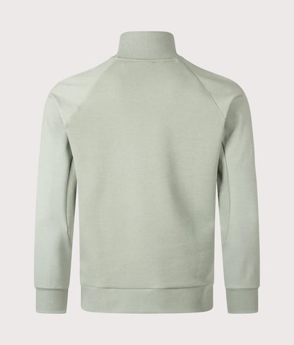 Boss 1/4 Zip Patch Logo Rib Sweatshirt
