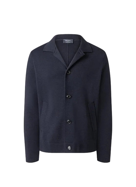 Maerz Merino Wool Button Cardigan – Navy
