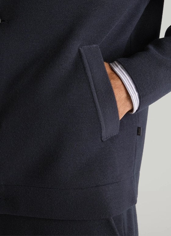 Maerz Merino Wool Button Cardigan – Navy