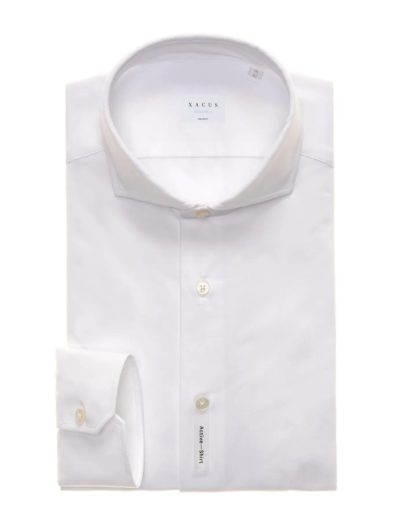 White Twill Shirt Cutaway Collar