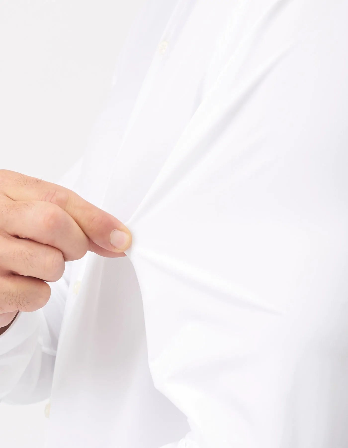 White Twill Shirt Cutaway Collar