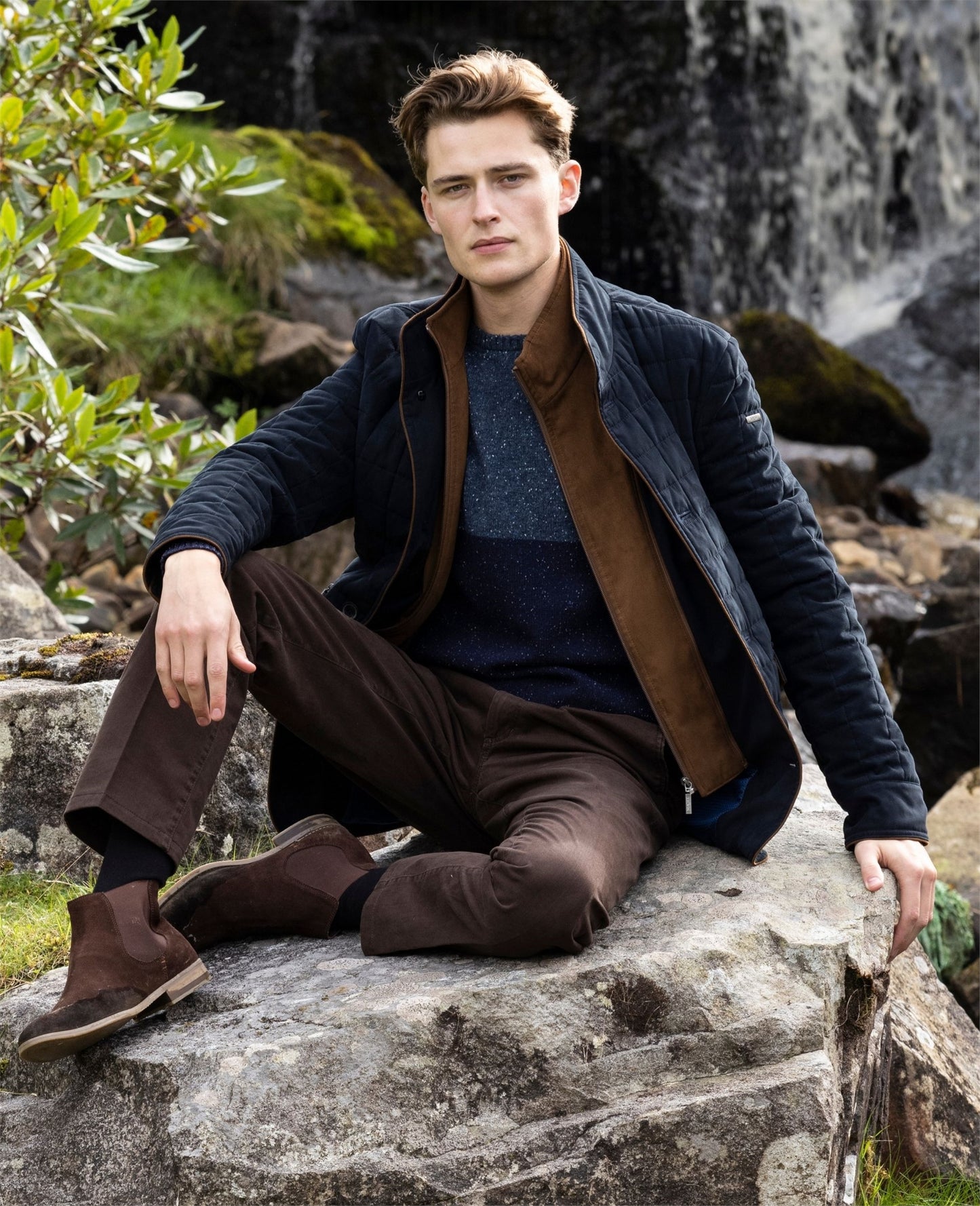 Glenveigh Quilted Jacket Navy