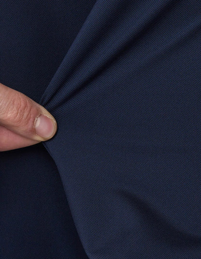 Navy Blue Oxford Solid Colour Shirt Collar Small cutaway