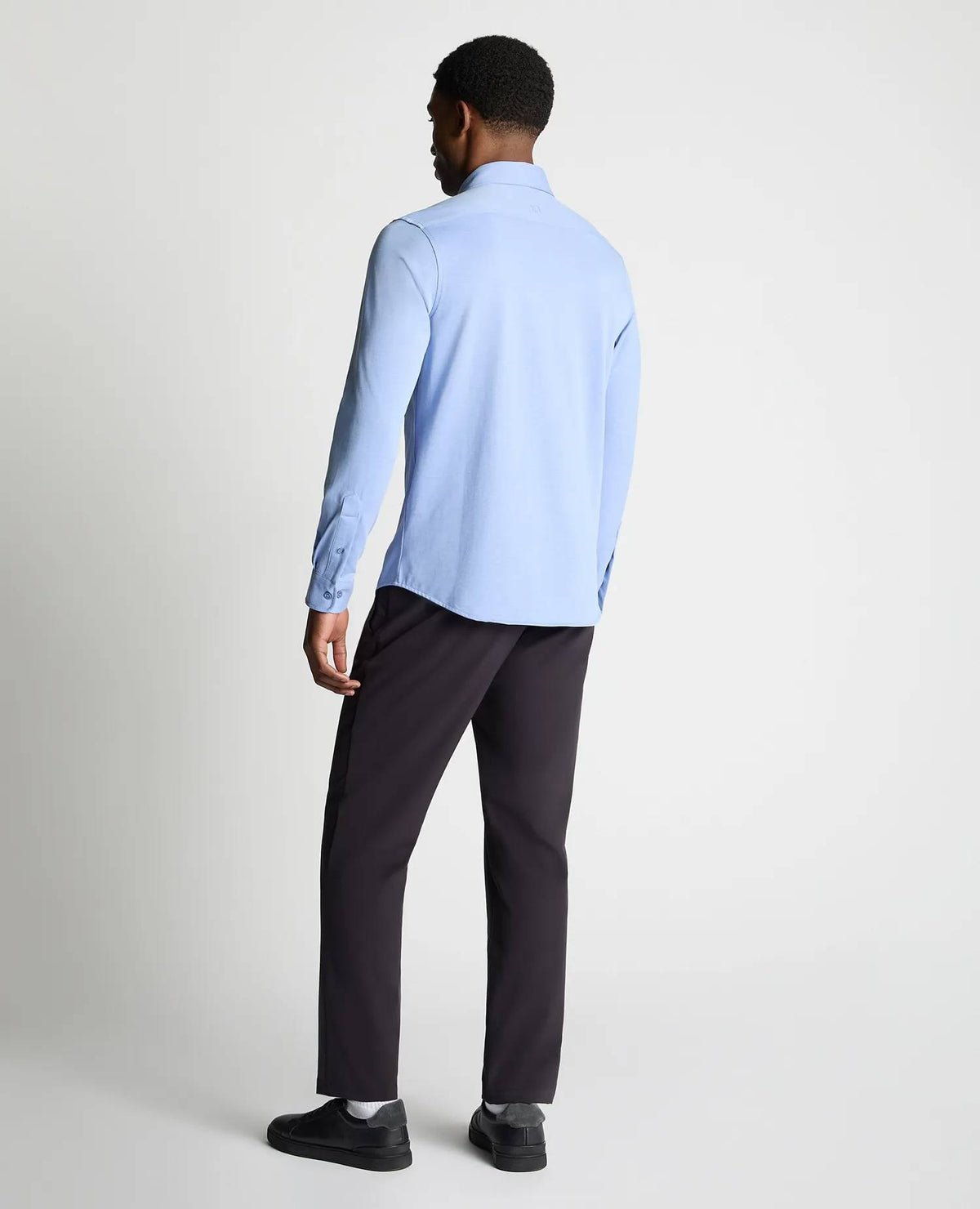 Remus Uomo Long Sleeve Stretch Shirt - Light Blue