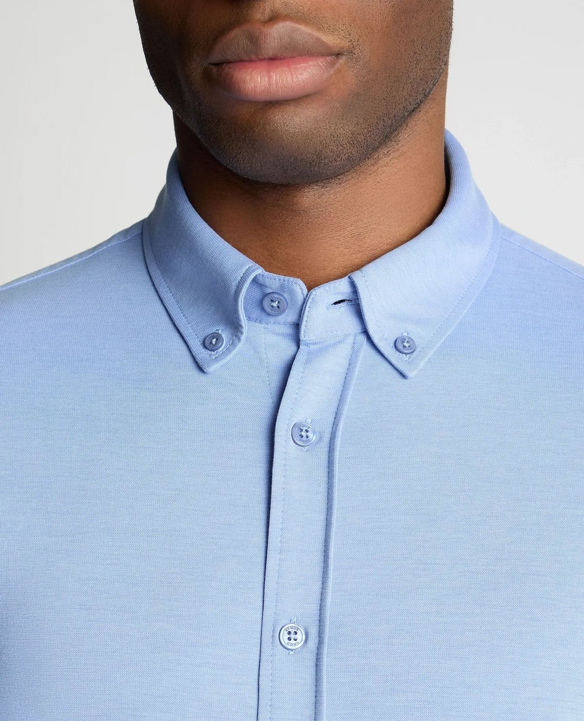 Remus Uomo Long Sleeve Stretch Shirt - Light Blue