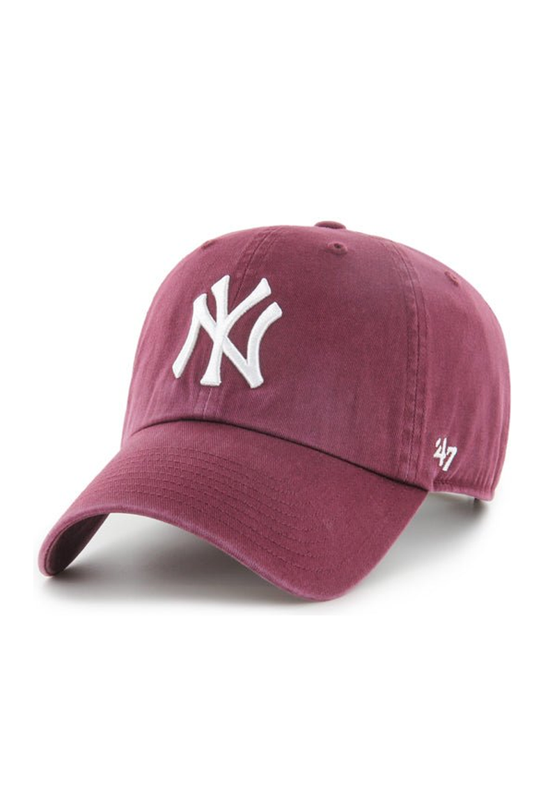 47 Brand New York Yankees Clean Up Cap – Burgundy
