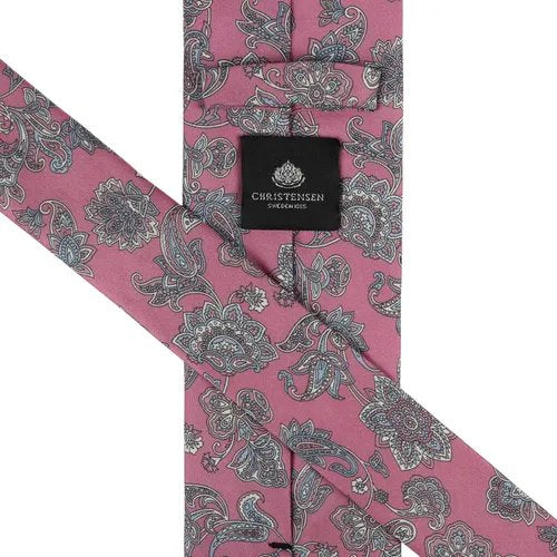 Amanda Christensen Classic Floral Silk Tie - Pink