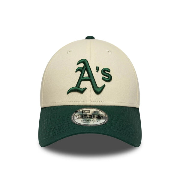 New Era Oakland Athletics Colour Block Cream 9FORTY Adjustable Cap