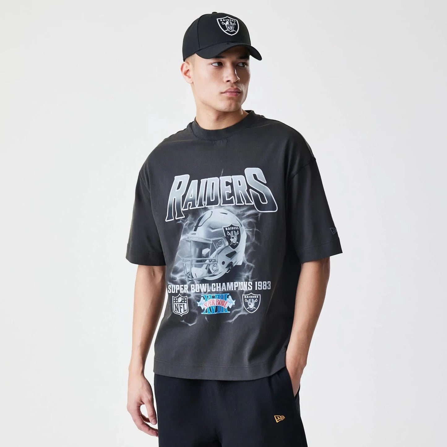 NFL Washed Boxy Las Vegas Raiders Tee