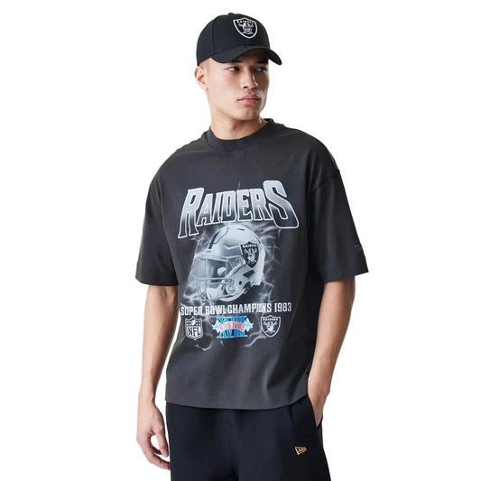 NFL Washed Boxy Las Vegas Raiders Tee