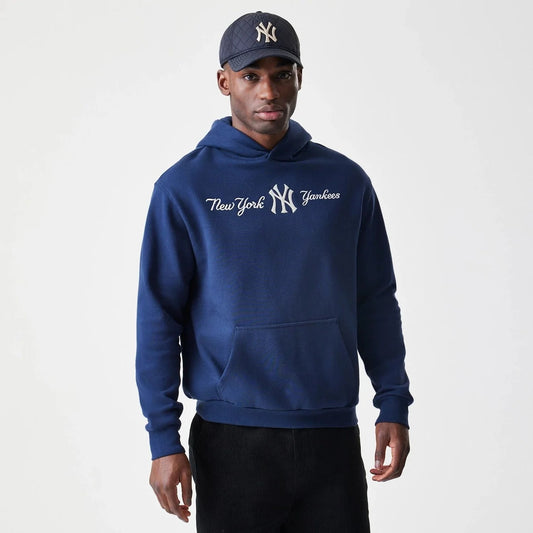 MLB Script New York Yankees Navy Hoodie