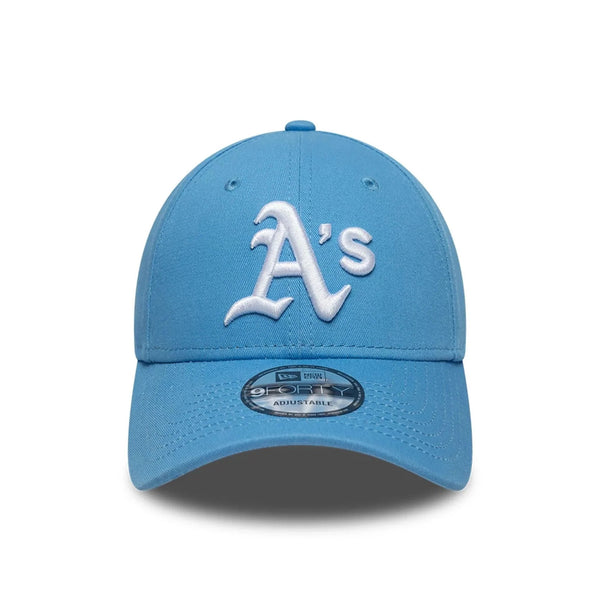 New Era Athletics MLB League Essential Pastel Blue 9FORTY Adjustable Cap