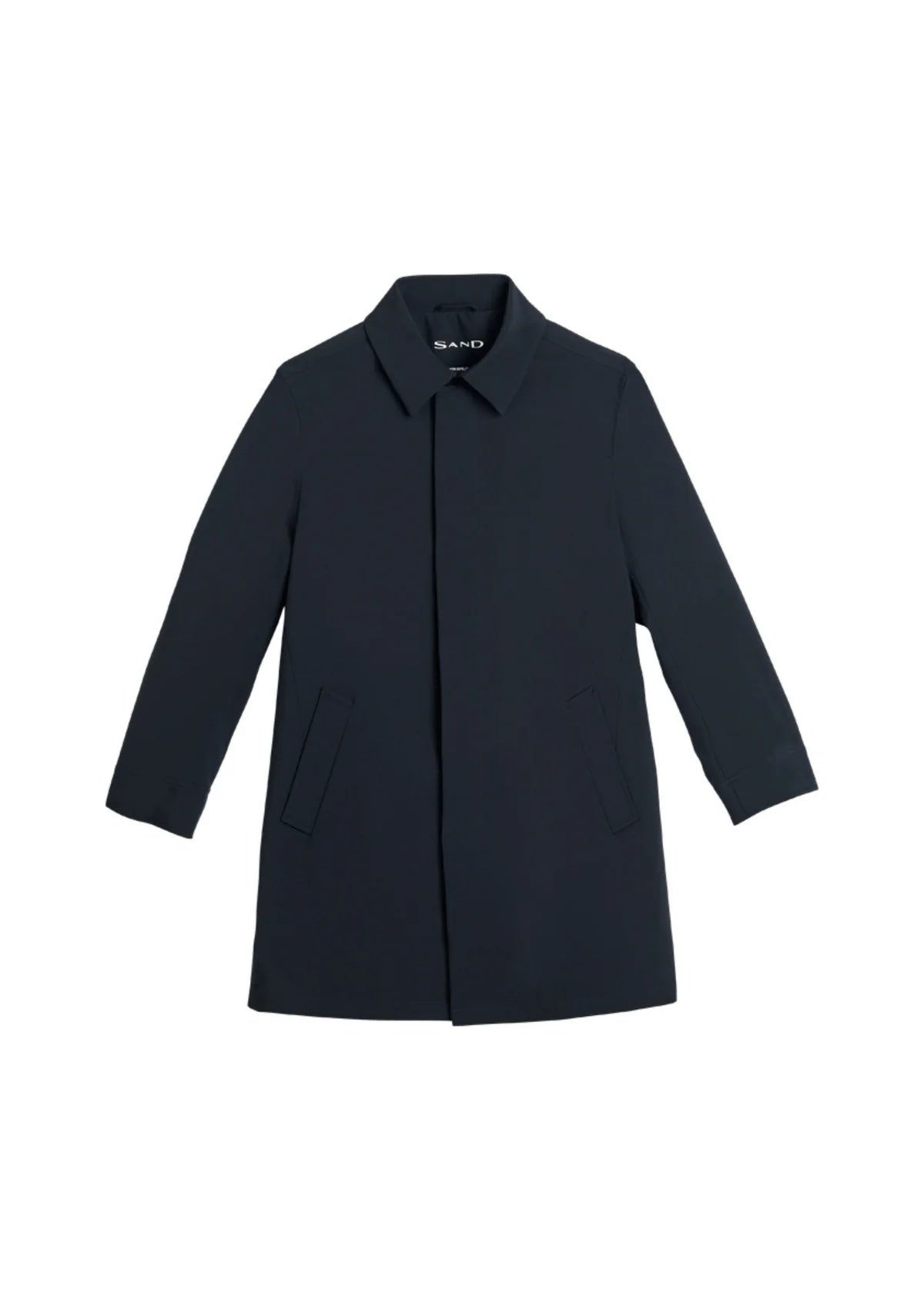 Sand Techno Suede Trench Coat