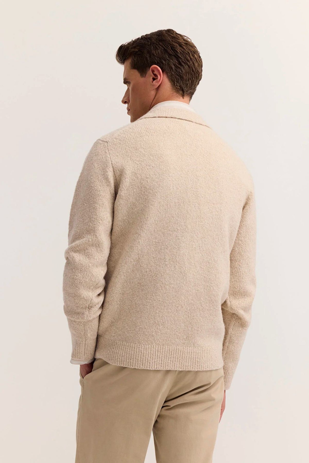 Bugatti Wool Blend Button Cardigan - Beige