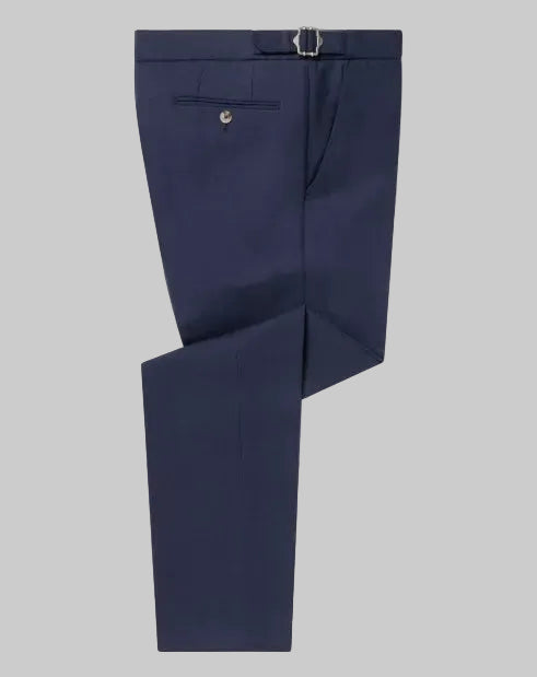 Remus Uomo Slim Fit Linen Blend Massa Trousers