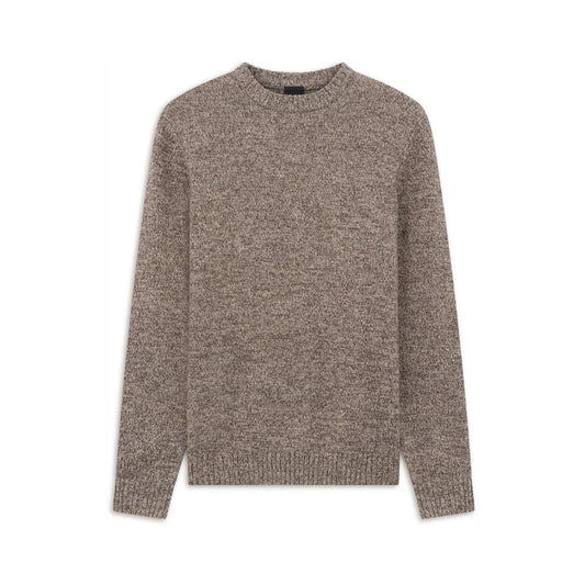 Bugatti Melange Crew Neck Knit - Beige