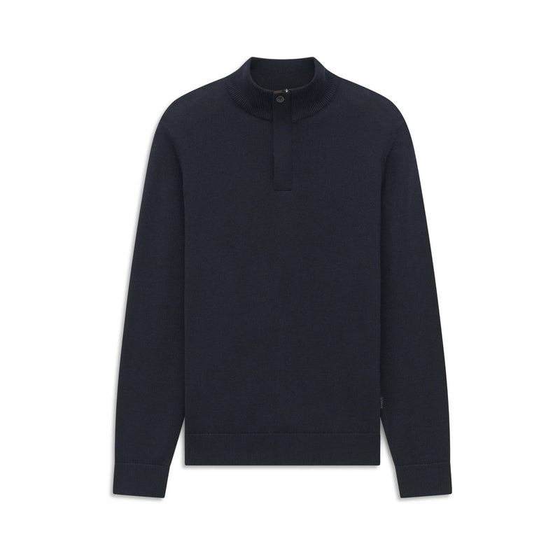 Bugatti Quarter Zip Knit - Navy