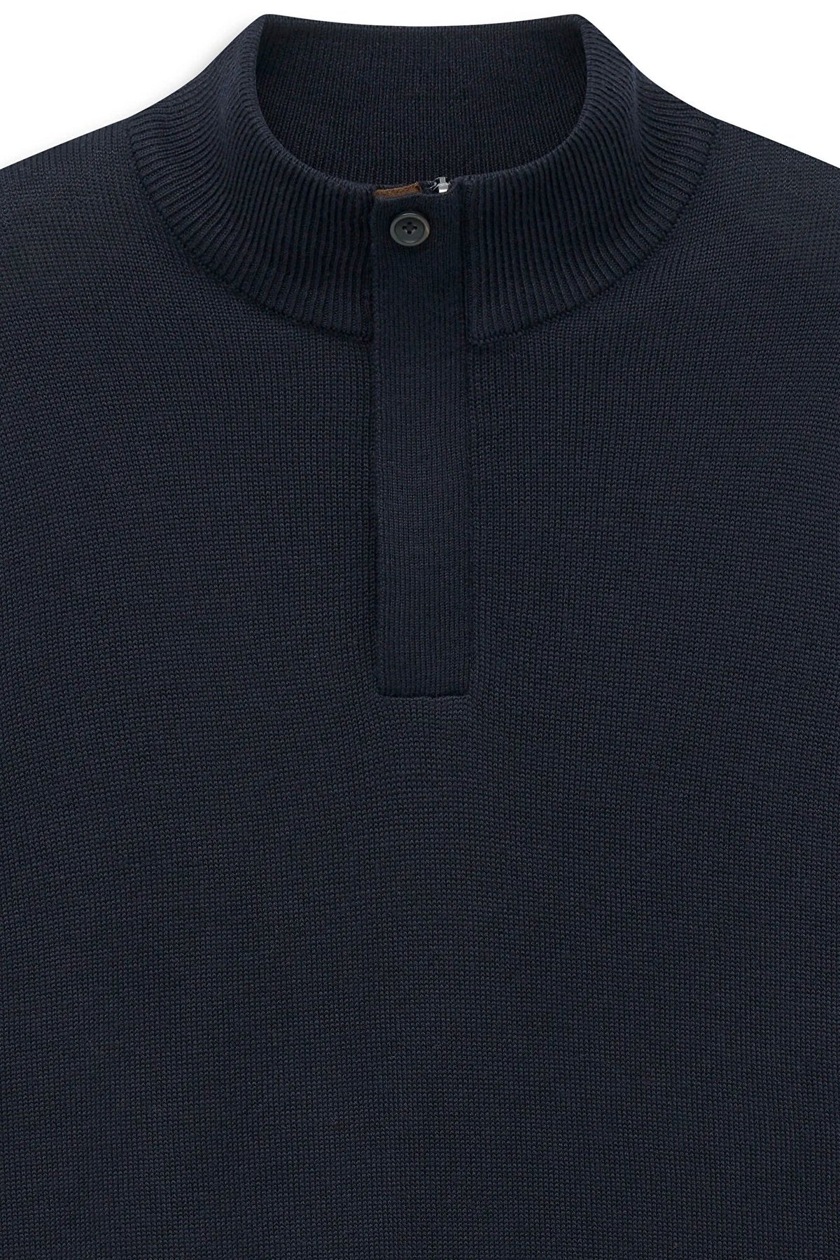Bugatti Quarter Zip Knit - Navy