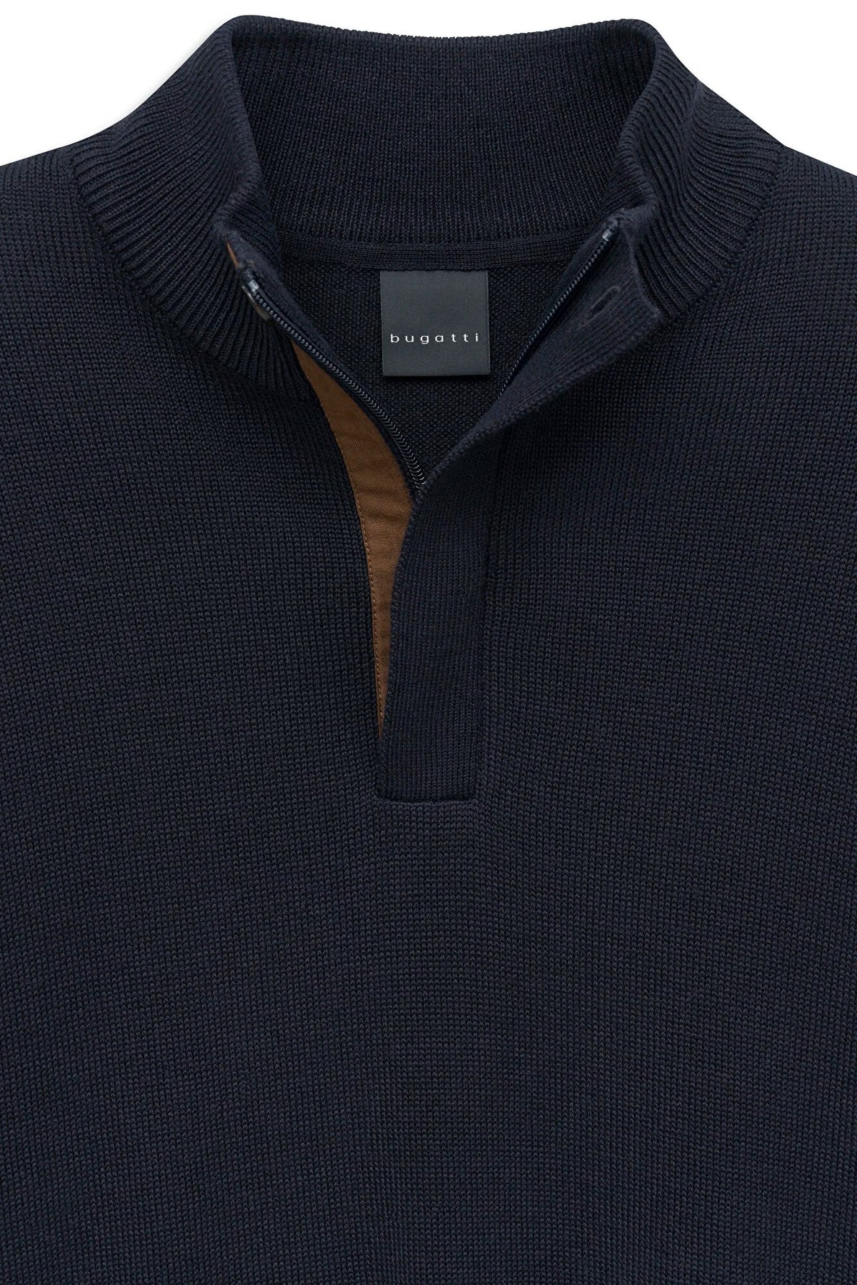 Bugatti Quarter Zip Knit - Navy