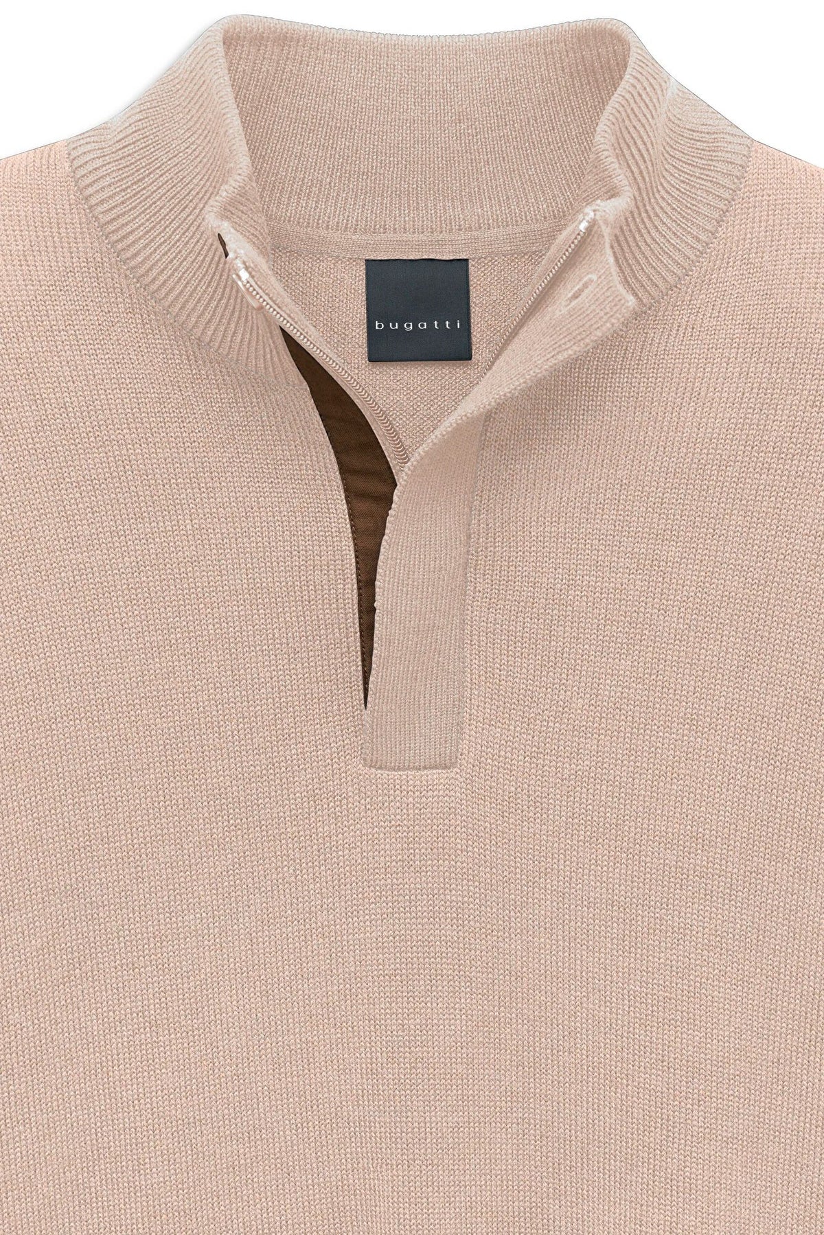 Bugatti Quarter Zip Knit - Beige