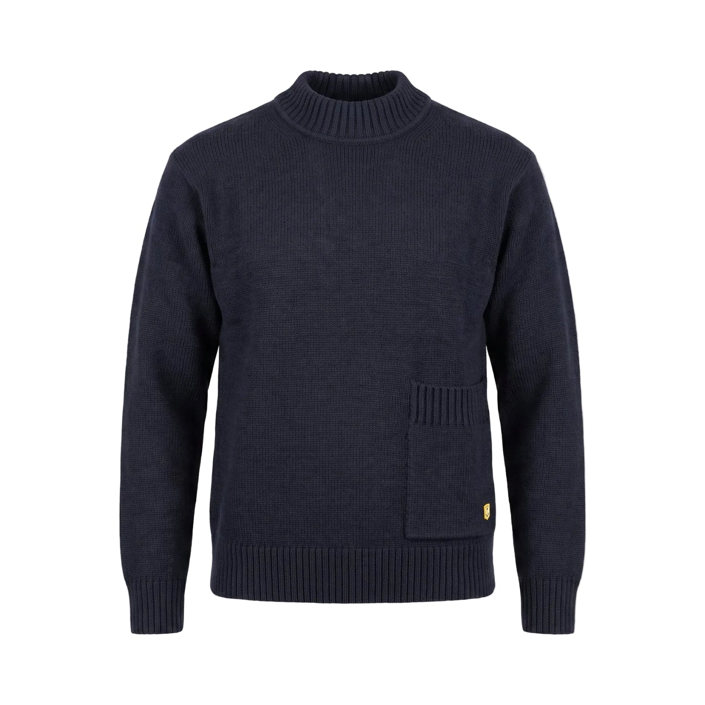 Armor Lux Men’s Wool Blend High Neck Jumper - Navy