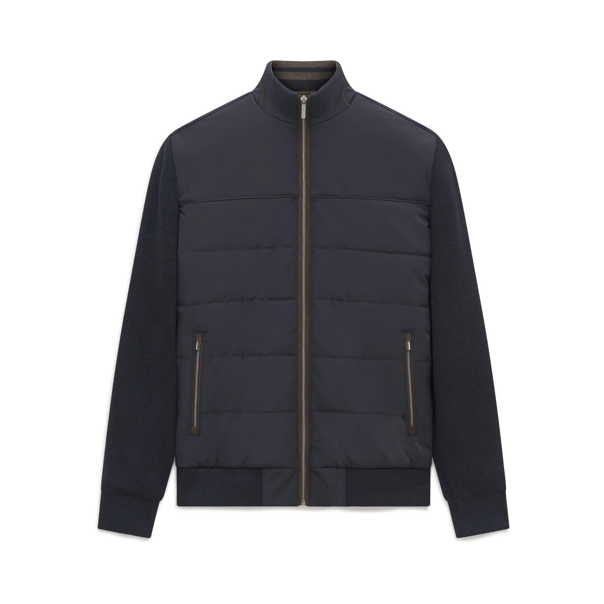 Bugatti Men's Hybrid Knit Jacket – Navy