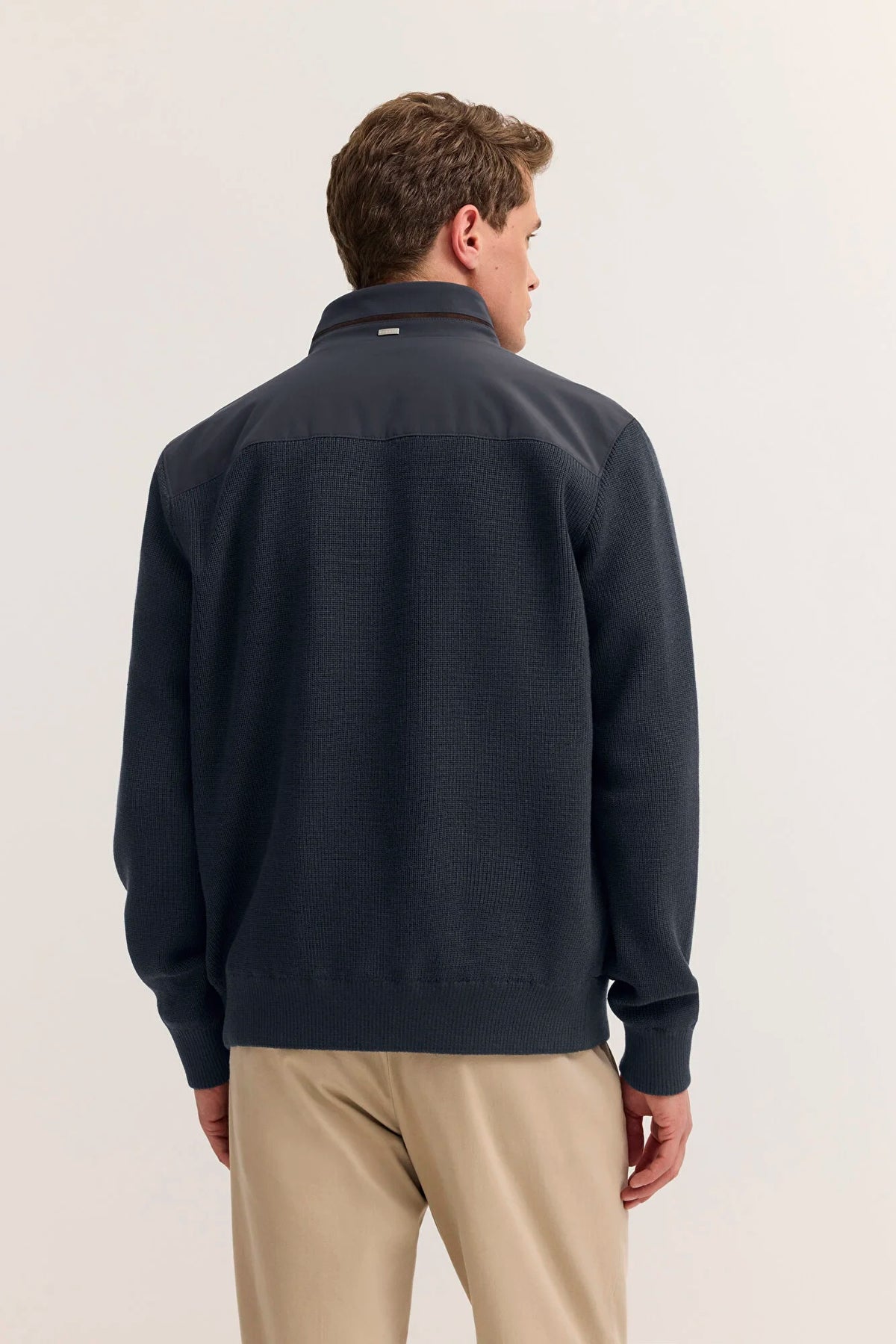 Bugatti Men's Hybrid Knit Jacket – Navy