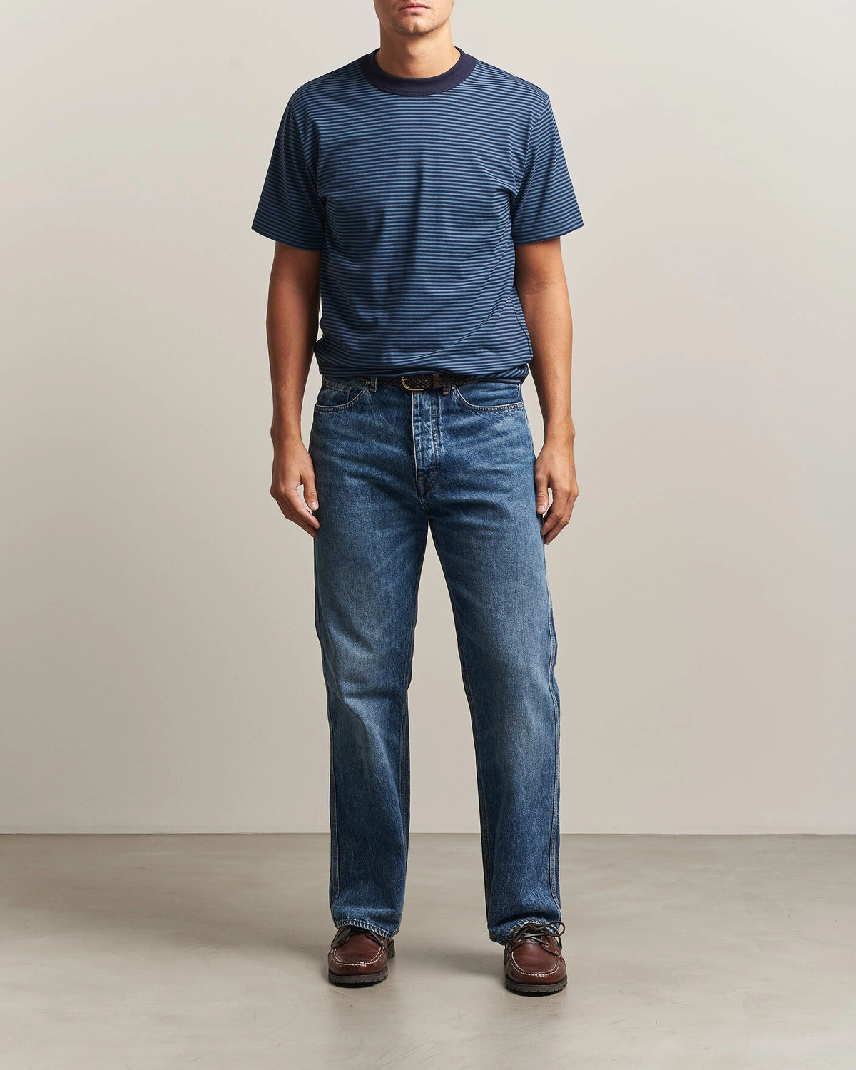Armor-lux Héritage Callac Striped T-Shirt – Navy/Teal