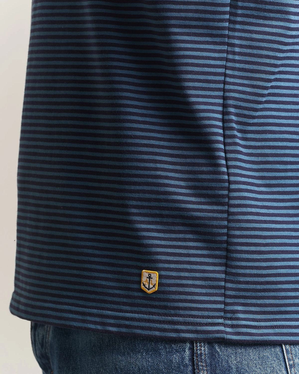 Armor-lux Héritage Callac Striped T-Shirt – Navy/Teal