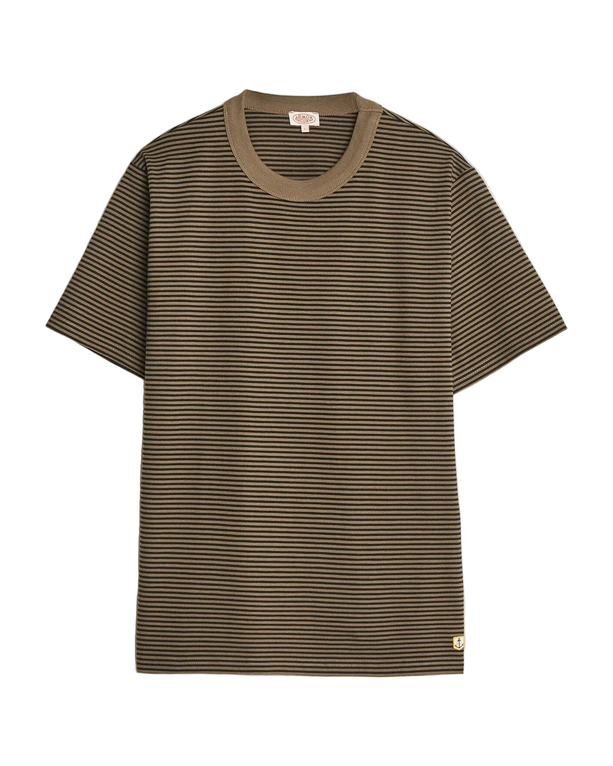 Armor-lux Héritage Callac Striped T-Shirt – Olive/Black