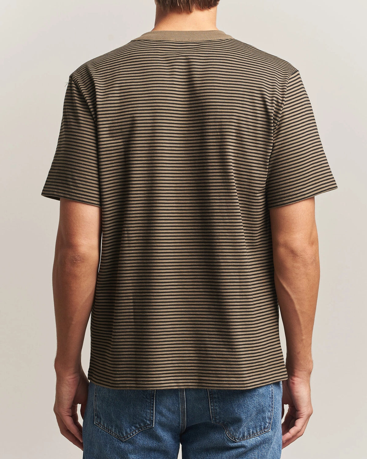 Armor-lux Héritage Callac Striped T-Shirt – Olive/Black
