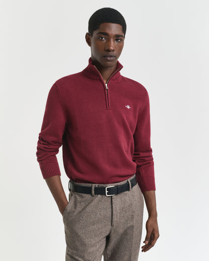 Casual Cotton Half-Zip Sweater