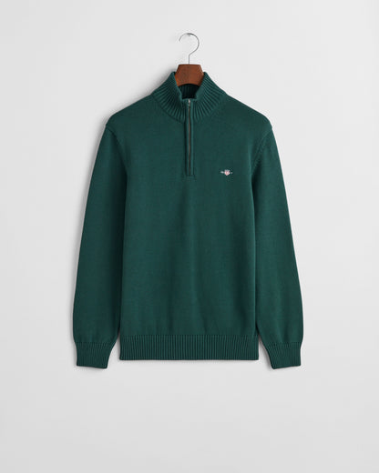 Casual Cotton Half-Zip Sweater