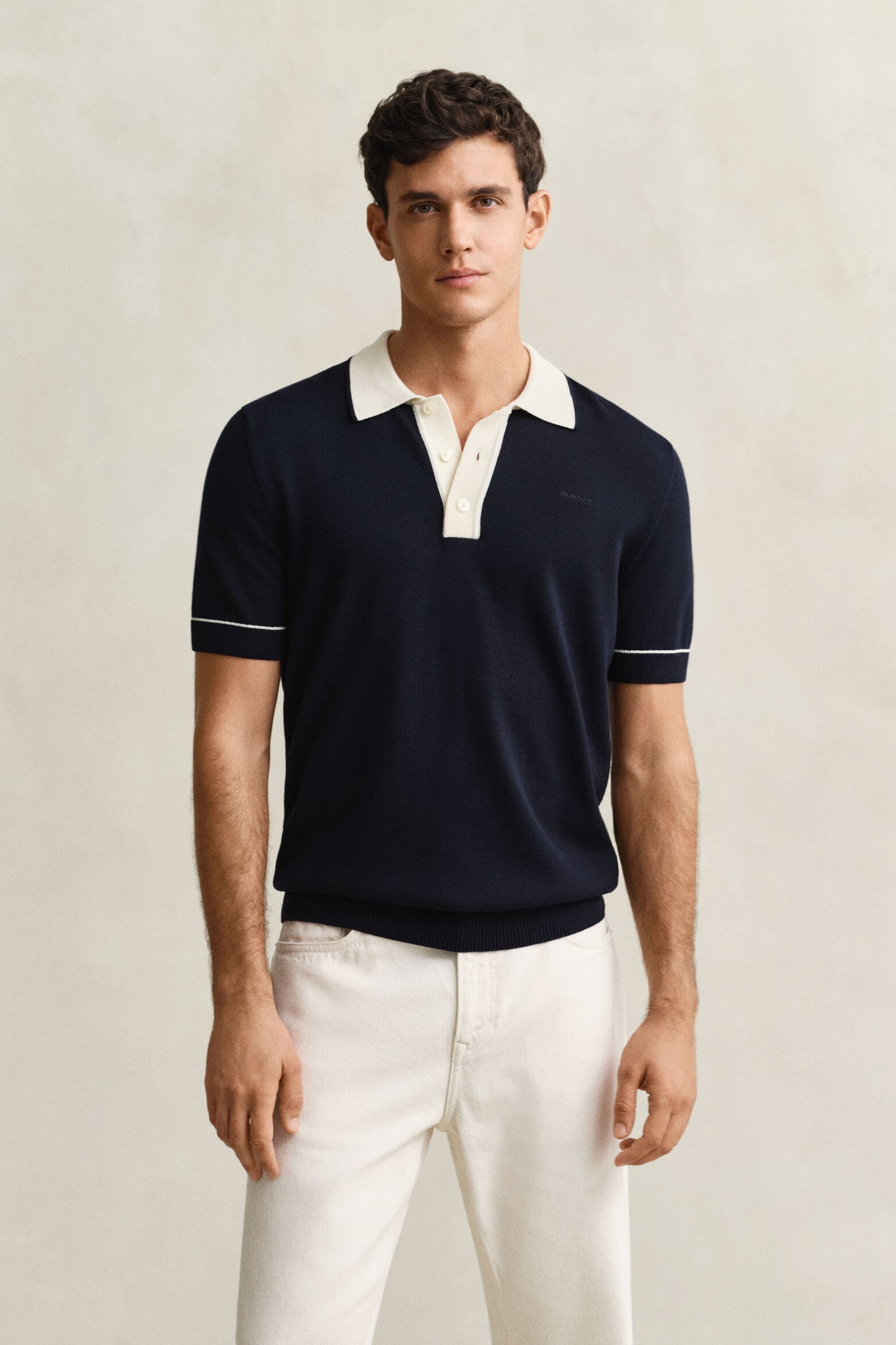 Gant Cotton Modal Polo Sweater