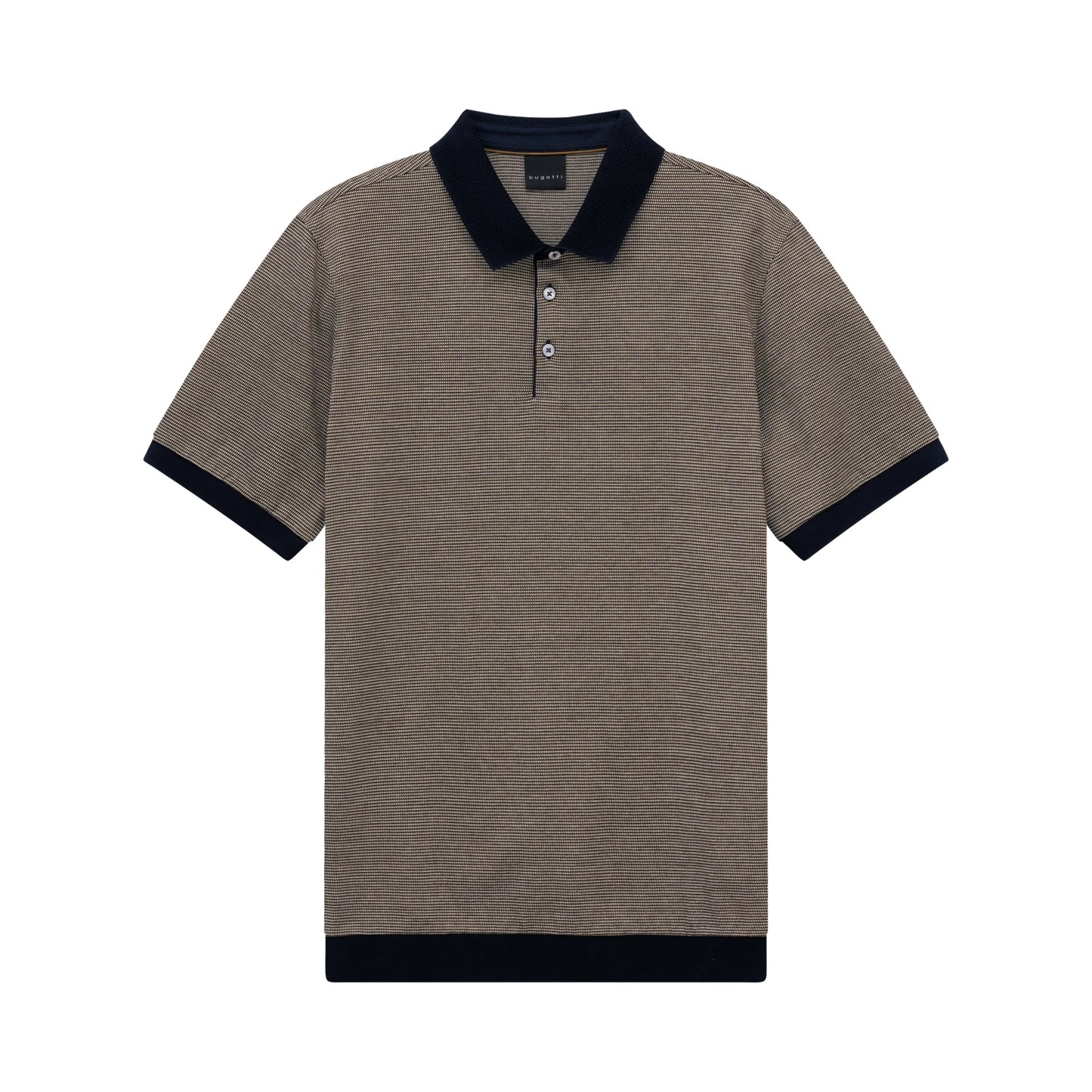 Bugatti Brown Colour Block Polo