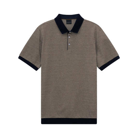 Bugatti Brown Colour Block Polo