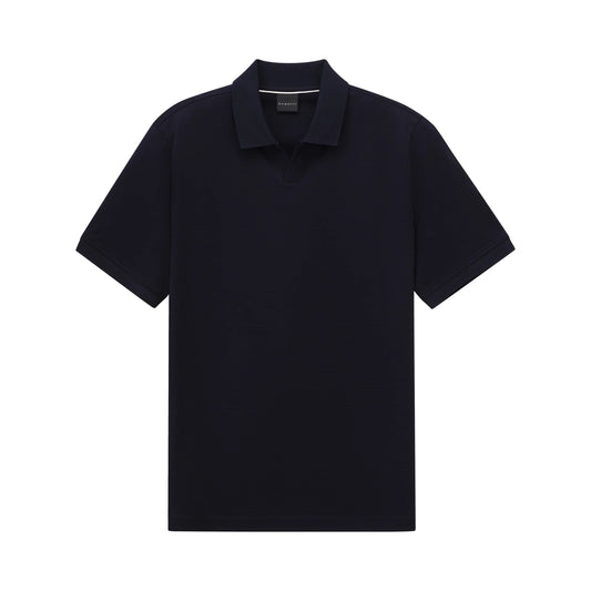 Bugatti Navy Self Pattern Polo Shirt