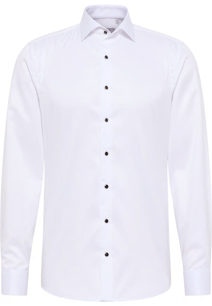 SLIM FIT Luxury Shirt in white plain