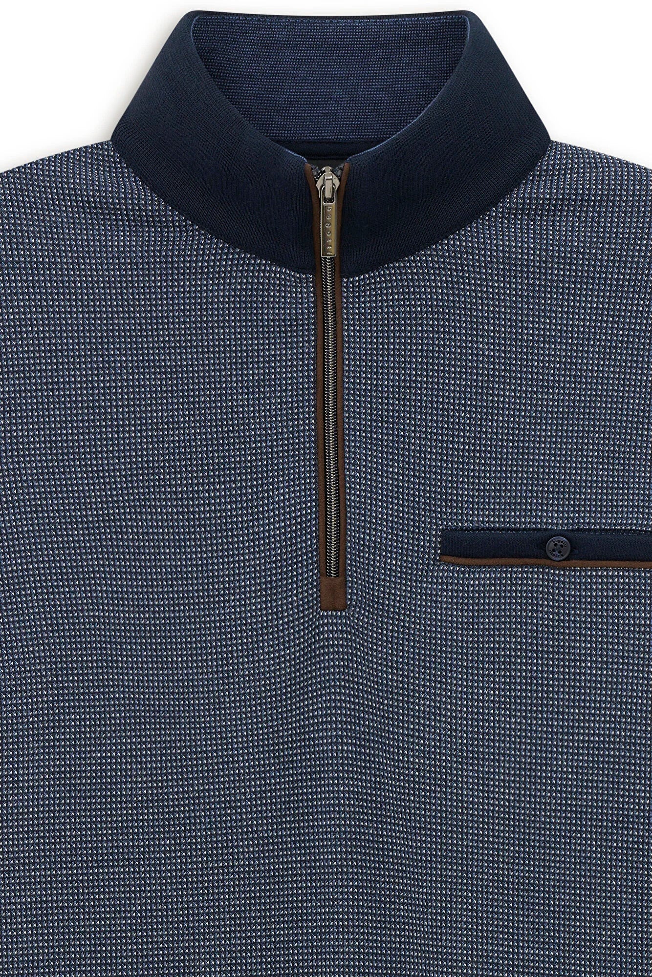 Bugatti Men's Troyer Cotton Blend Sweatshirt