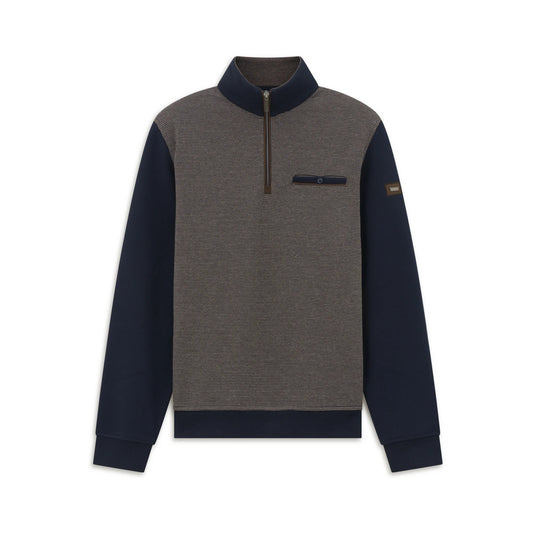 Bugatti Men's Troyer Cotton Blend Sweatshirt