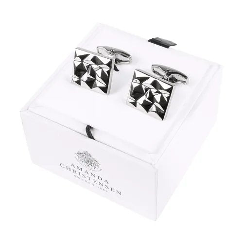 Amanda Christensen Patterned Cufflinks - Silver