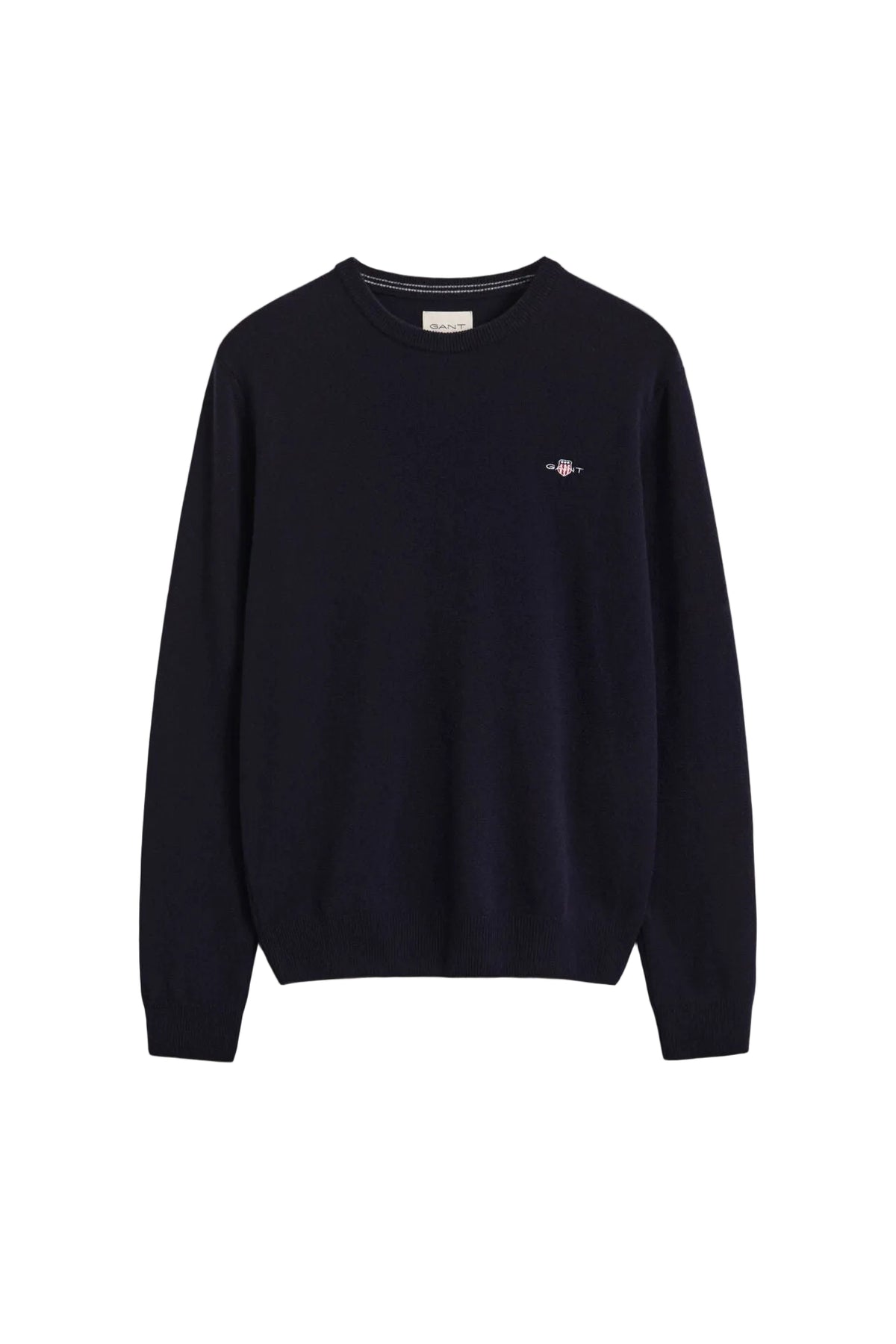 GANT Lambswool Crew Neck Sweater – Marine