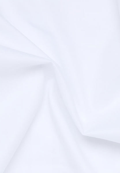 COMFORT FIT Cover Shirt in white plain