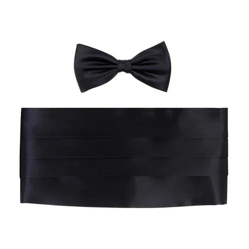 Amanda Christensen Cummerbund And Bow Tie Set - Black