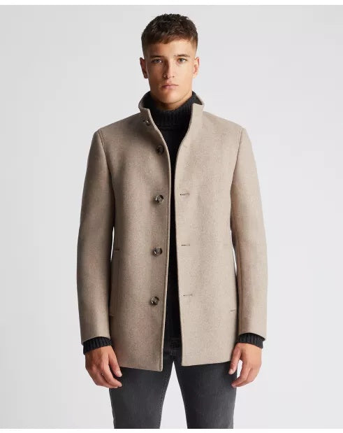 Tapered Fit Wool Blend Jonah Overcoat