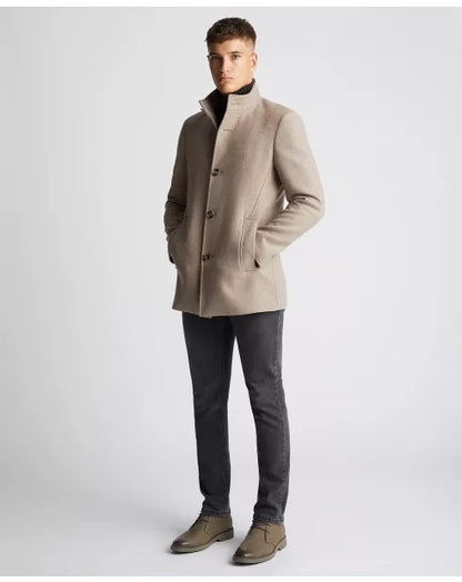 Tapered Fit Wool Blend Jonah Overcoat