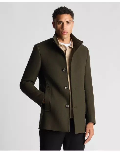 Tapered Fit Wool Blend Jonah Overcoat