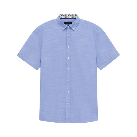 Bugatti Linen Blend Short-sleeve Shirt